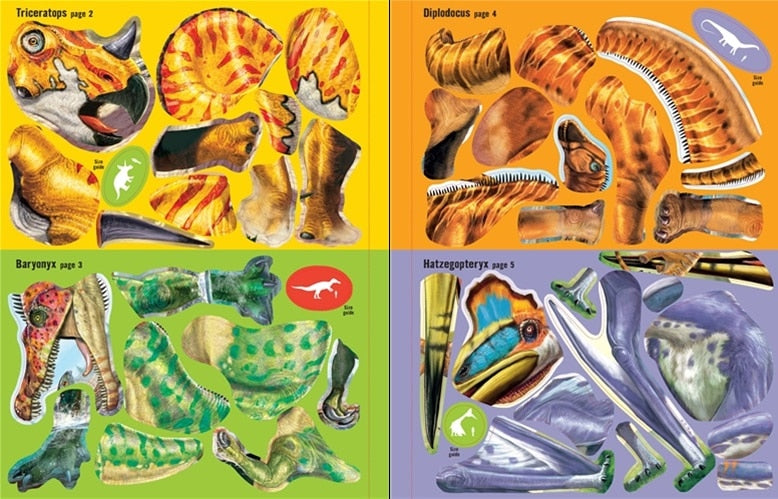 Build Your Own Dinosaurs Sticker Book by Usborne 3
