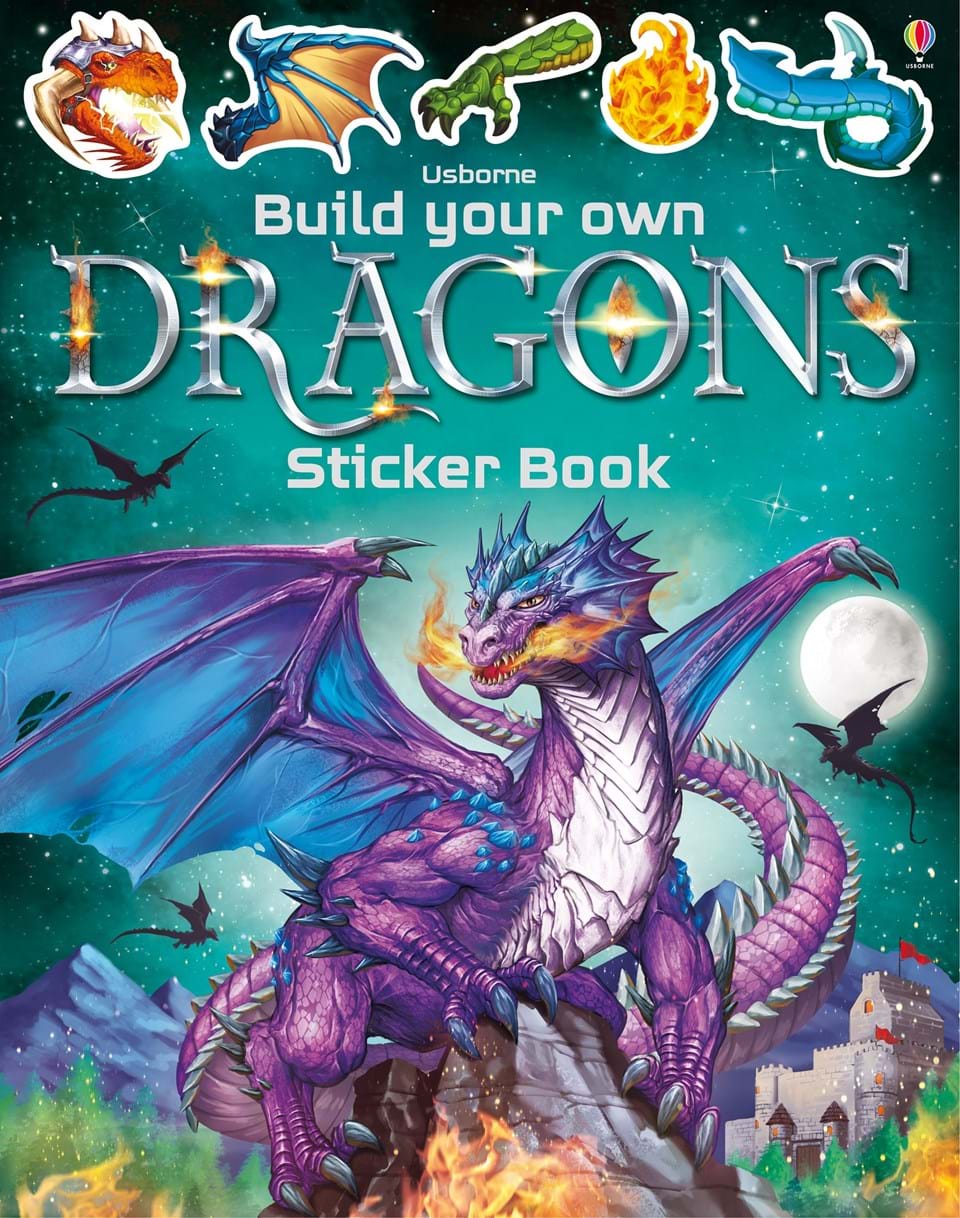 Build Your Own Dragons Sticker Book by Usborne