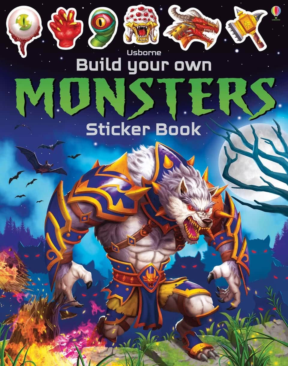 Build Your Own Monsters Sticker Book by Usborne