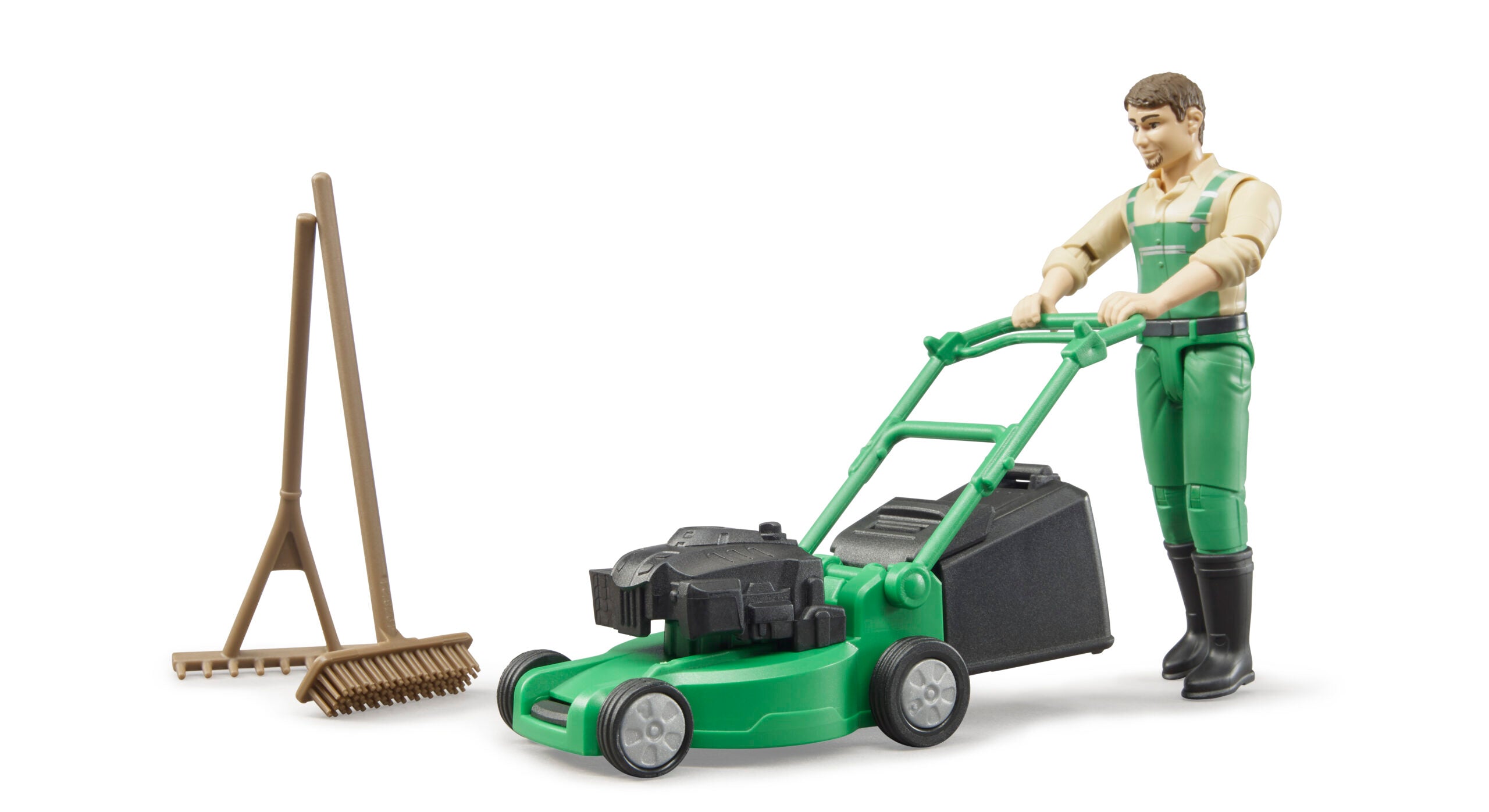 Bworld Gardener with Mower by Bruder scaled