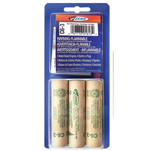 C6 3 Rocket Engines by Estes