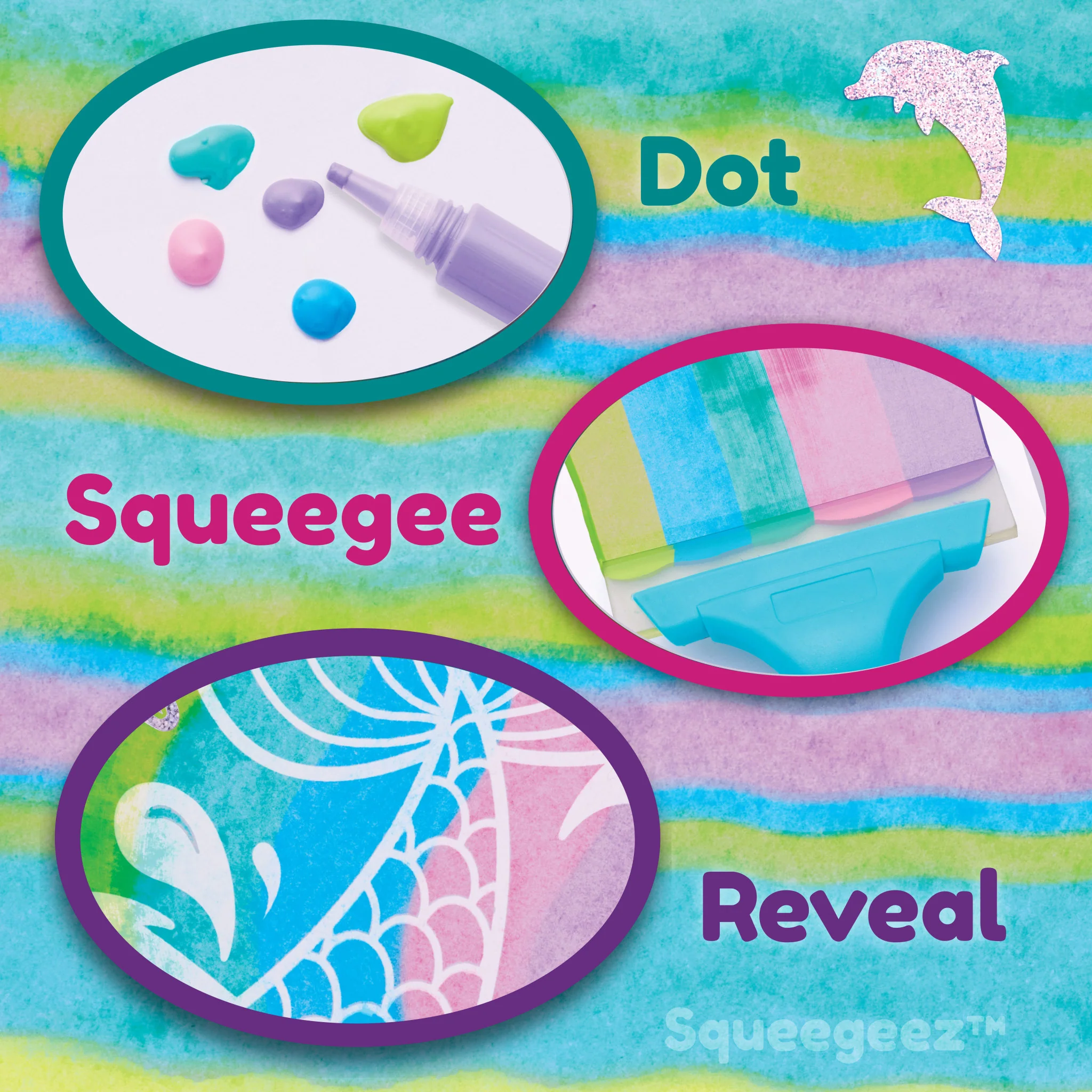 Squeegeez Magic Reveal Art Mermaid by Creativity for Kids