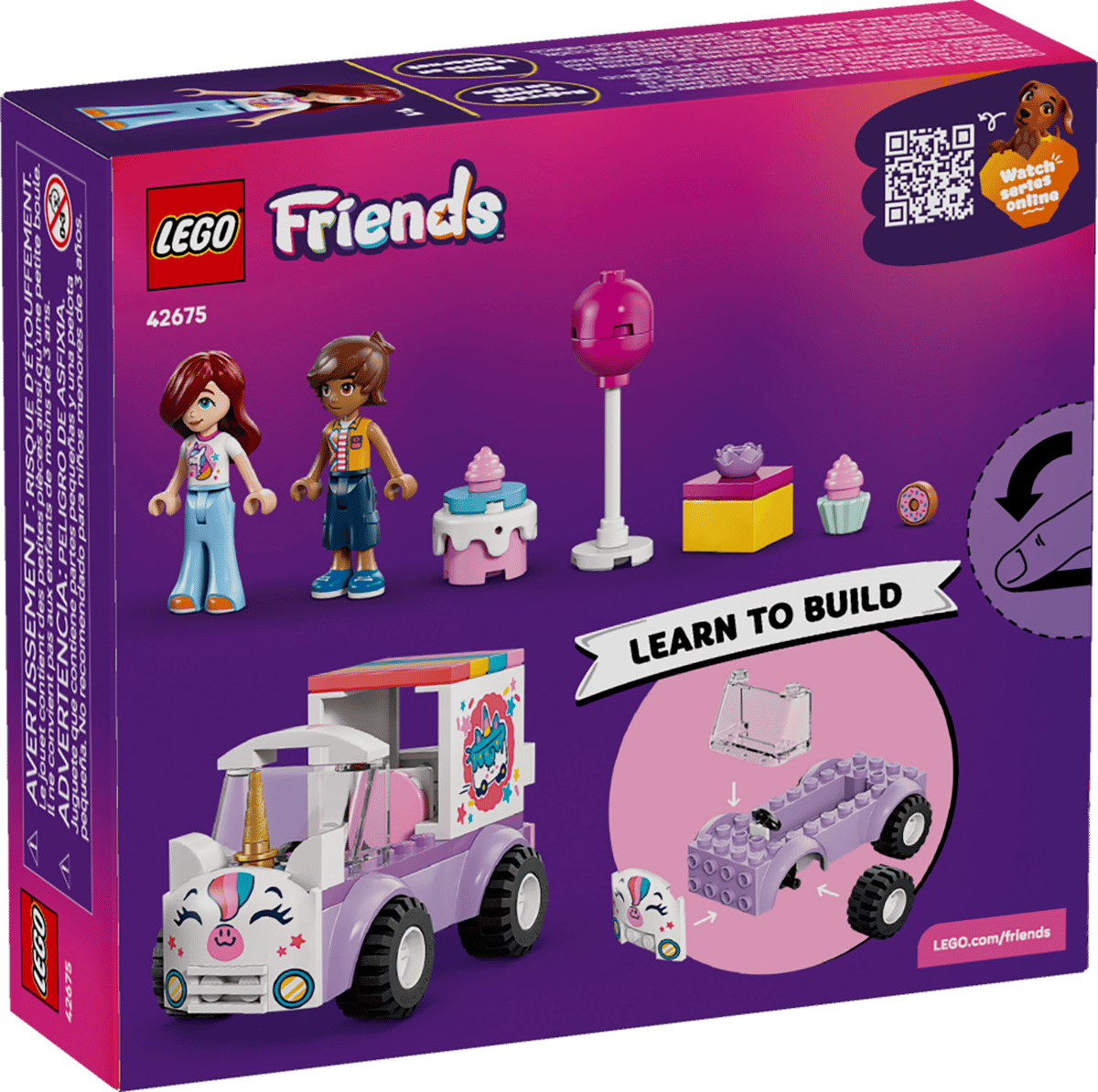 Friends Unicorn Cake Delivery Car by Lego