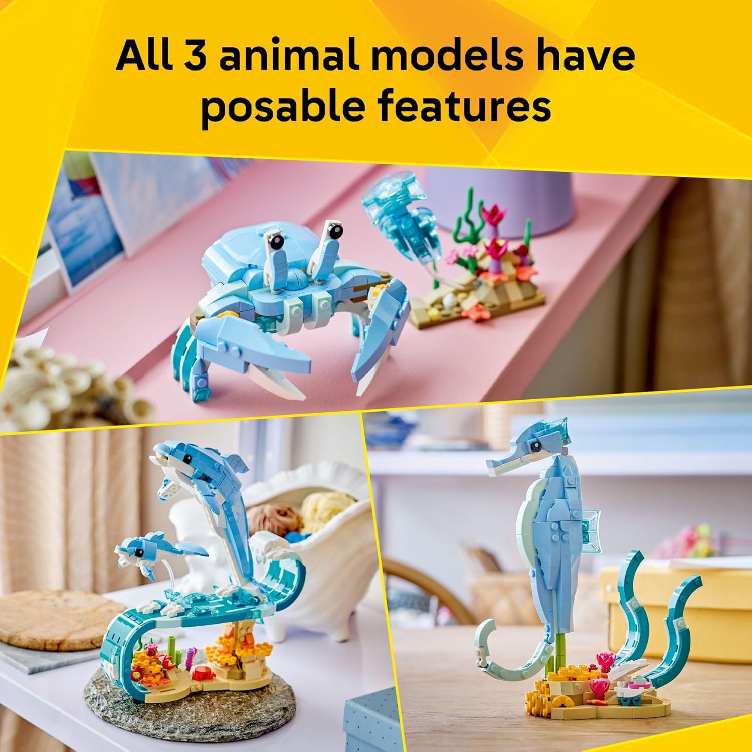 Creator 3 in 1 Sea Animals: Beautiful Dolphins by Lego