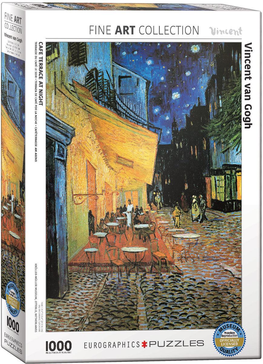 Cafe at Night 1000pc Puzzle by Eurographics