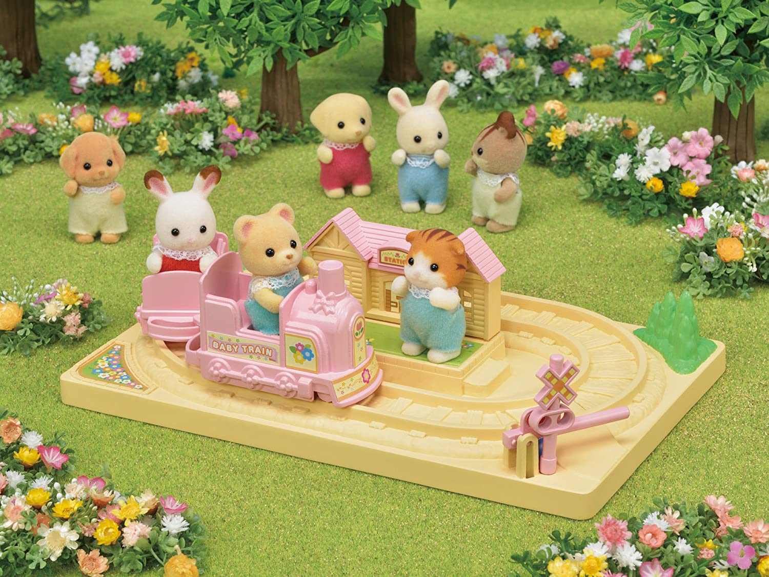 Calico Critters Baby Choo Choo Train by Epoch Everlasting Play 1