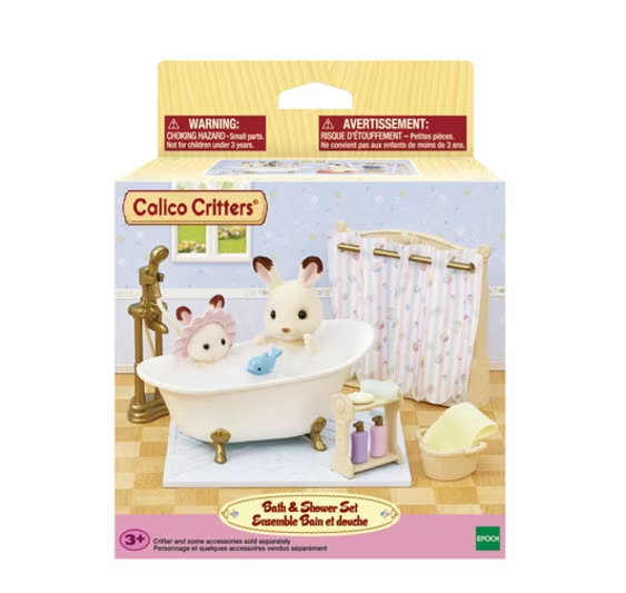 Calico Critters Bath & Shower Set-by-Epoch Everlasting Play