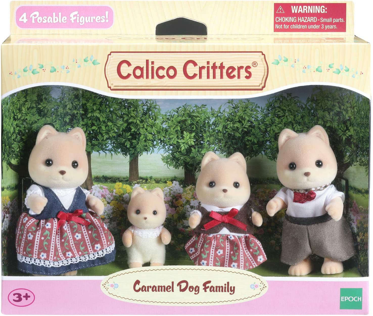 Calico Critters Caramel Dog Family by Epoch Everlasting Play 1