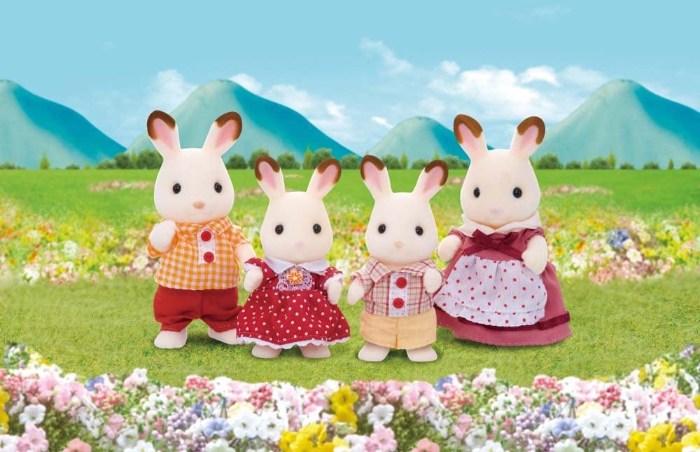 Calico Critters Hopscotch Rabbit Family by Epoch Everlasting Play 2
