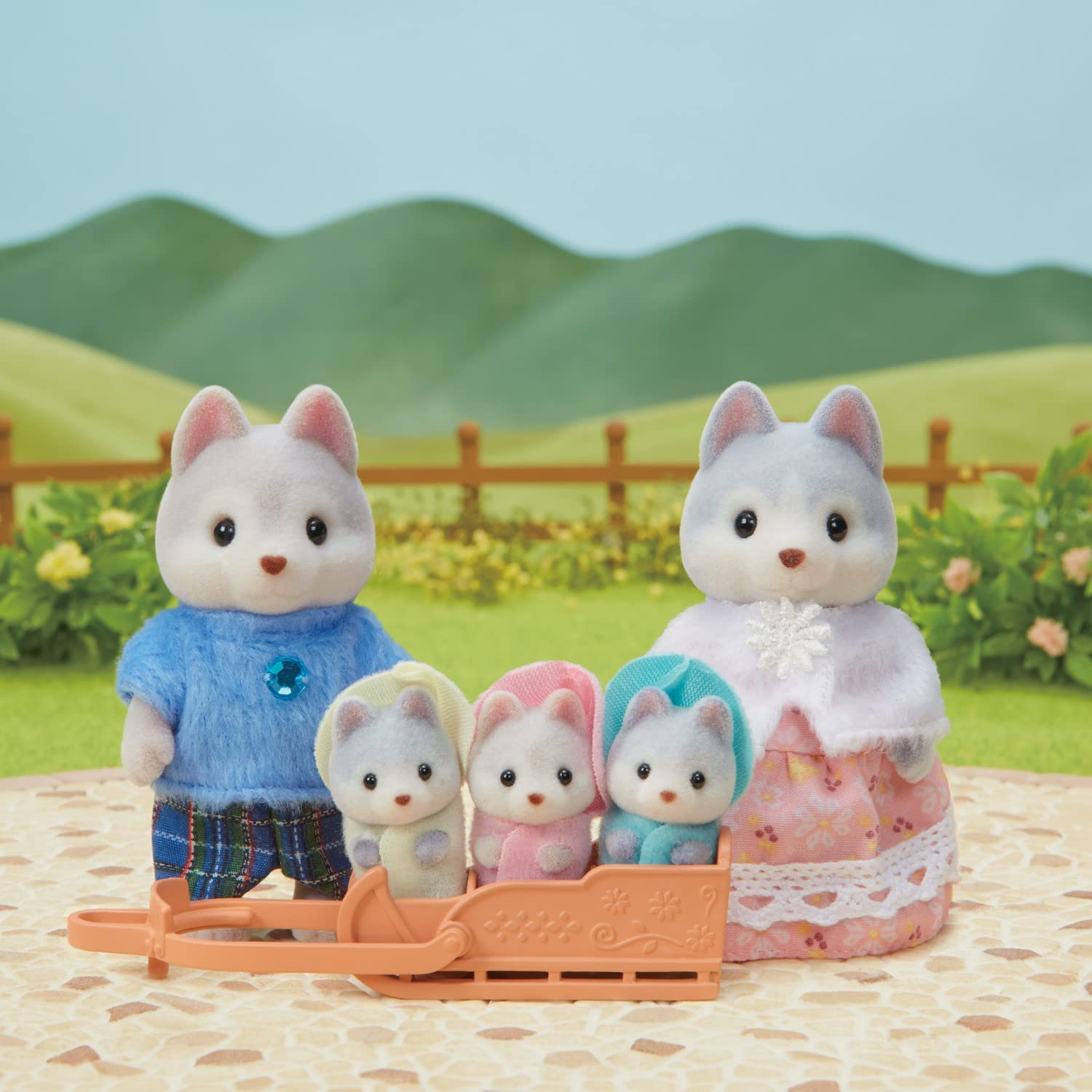 Calico Critters Husky Family by Epoch Everlasting Play 1