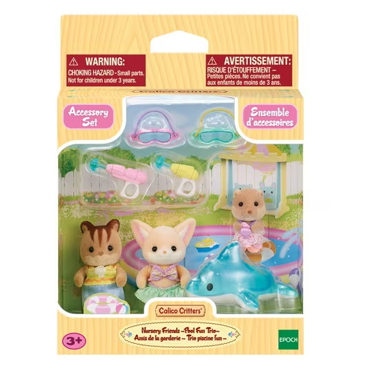 Calico Critters Nursery Friends -Pool Fun Trio--by-Epoch Everlasting Play
