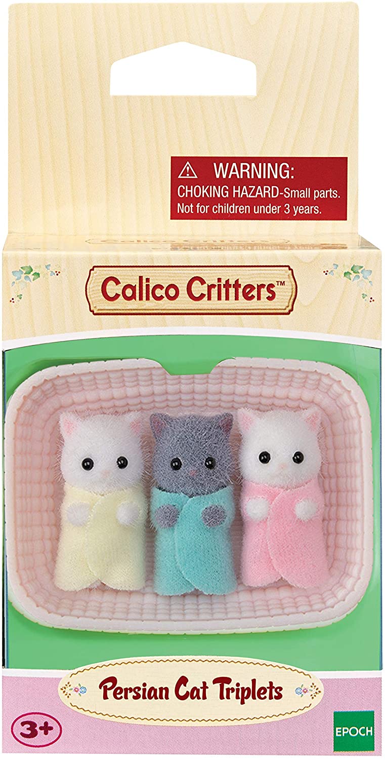 Calico Critters Persian Cat Triplets by Epoch Everlasting Play 4