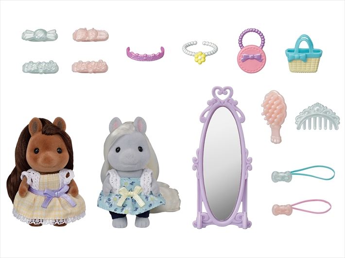 Calico Critters Pony Friends Set by Epoch Everlasting Play
