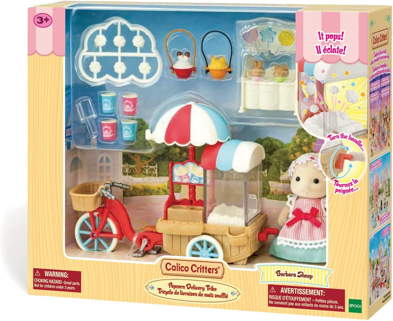 Calico Critters Popcorn Delivery Trike by Epoch Everlasting Play
