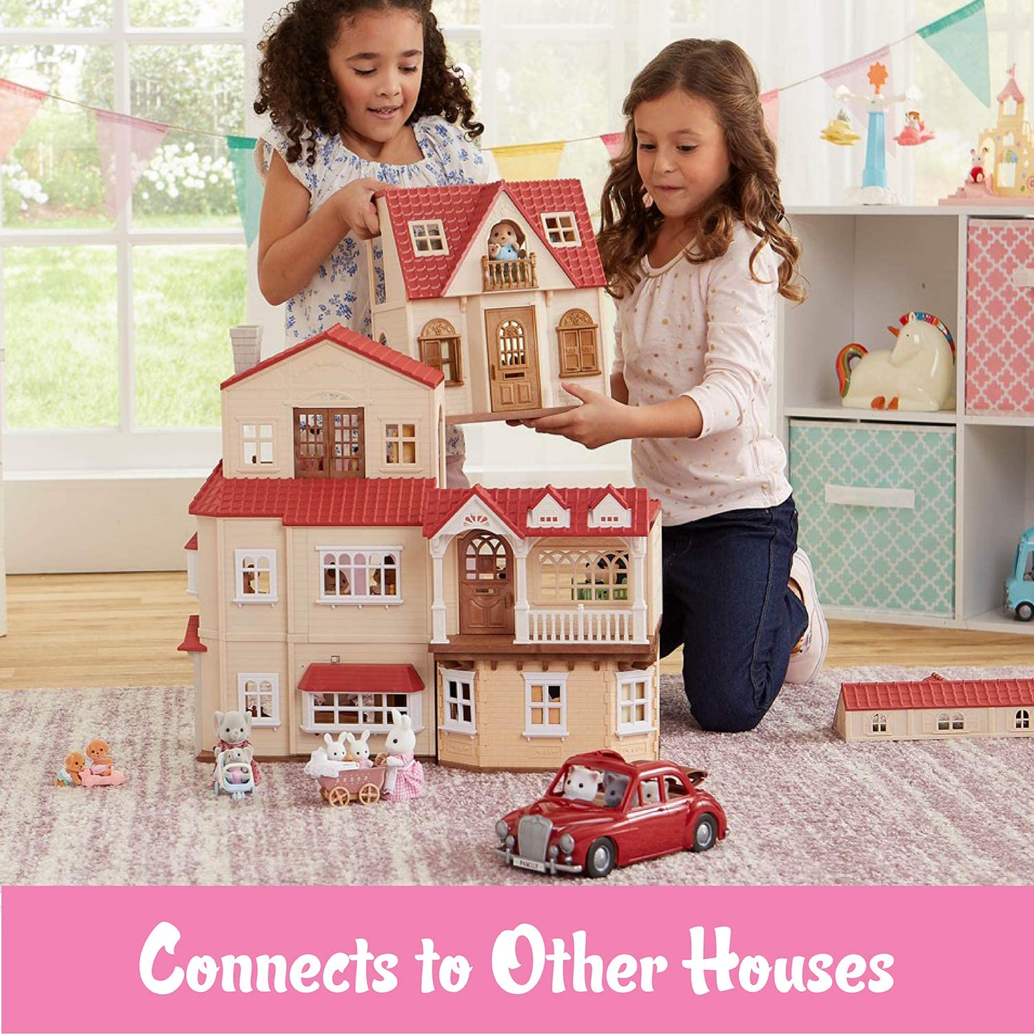 Calico Critters Red Roof Cozy Cottage by Epoch Everlasting Play 4