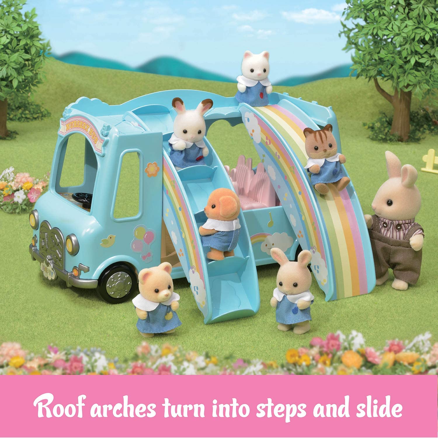 Calico Critters Sunshine Nursery Bus by Epoch Everlasting Play 3