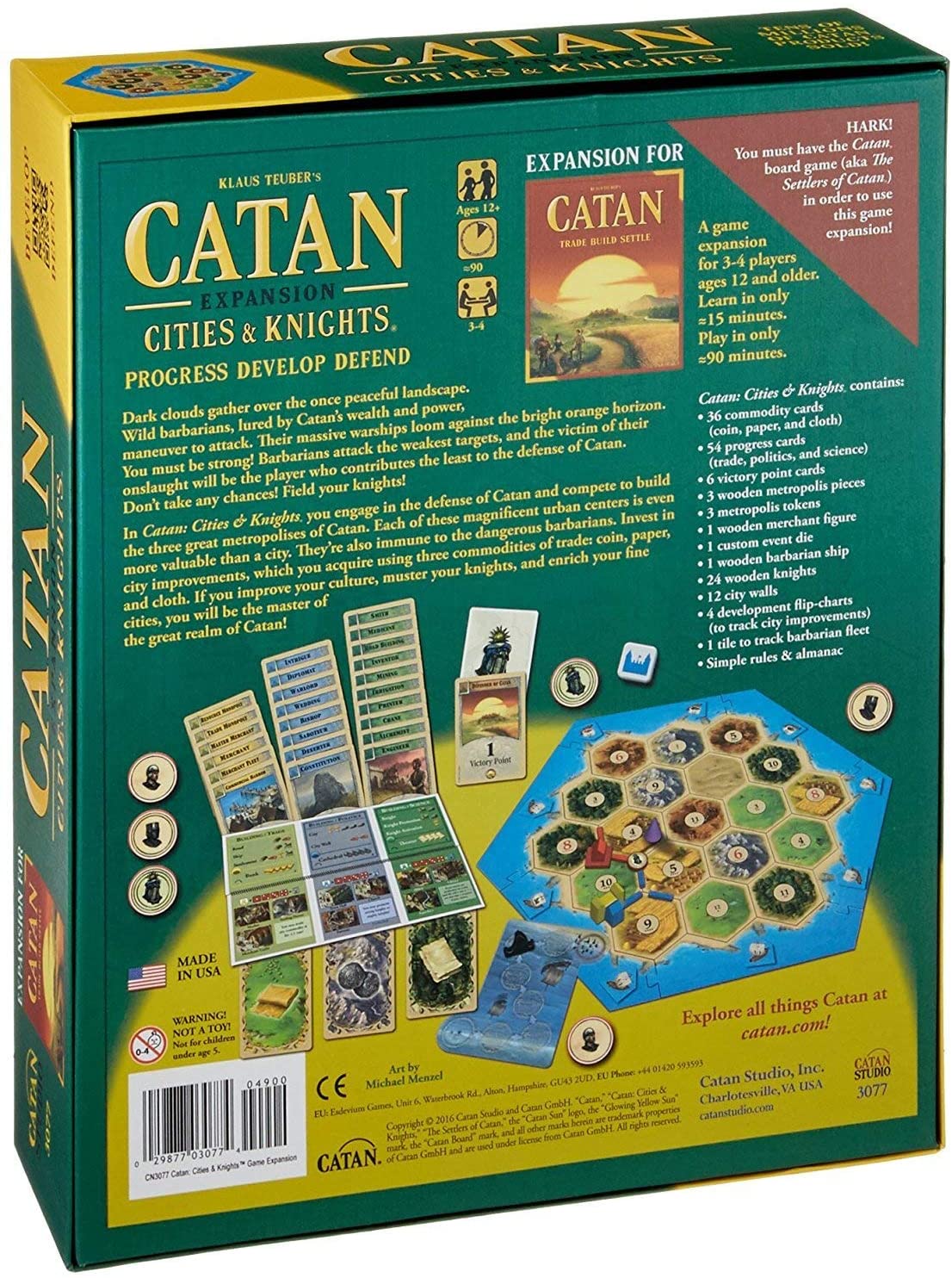 Catan Cities and Knights Expansion by Catan Studio 1