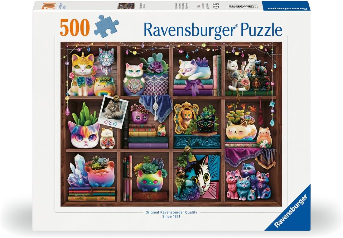 Cats and Succulents 500pc Puzzle-by-Ravensburger
