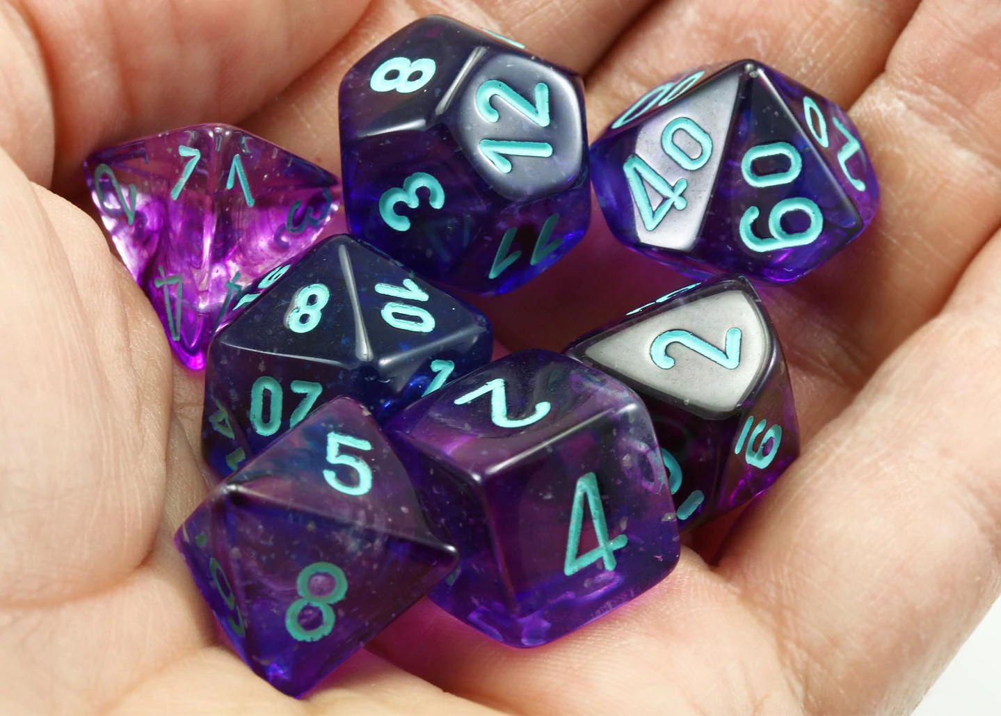 Chessex 7pc Dice Set Nebula NocturnalBlue Luminary by Chessex 2