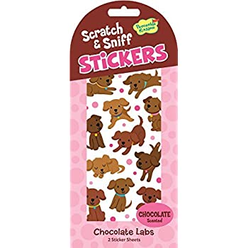 Chocolate Labs Scratch and Sniff Stickers by Peaceable Kingdom