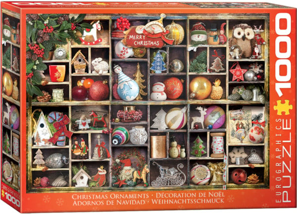 Christmas Ornaments 1000pc Puzzle-by-Eurographics