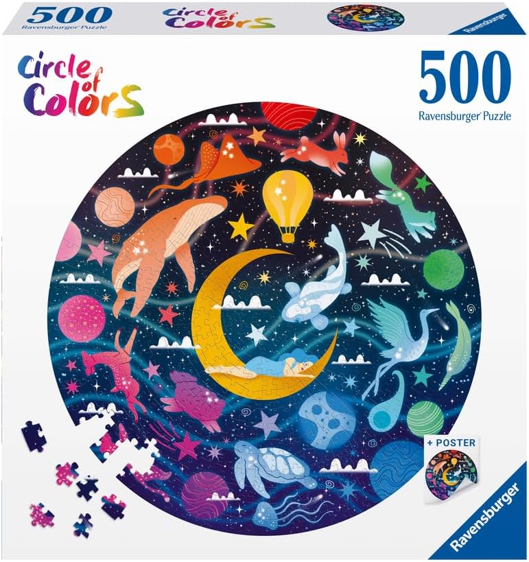 Circle of Colors: Dreams 500pc Round Puzzle-by-Ravensburger