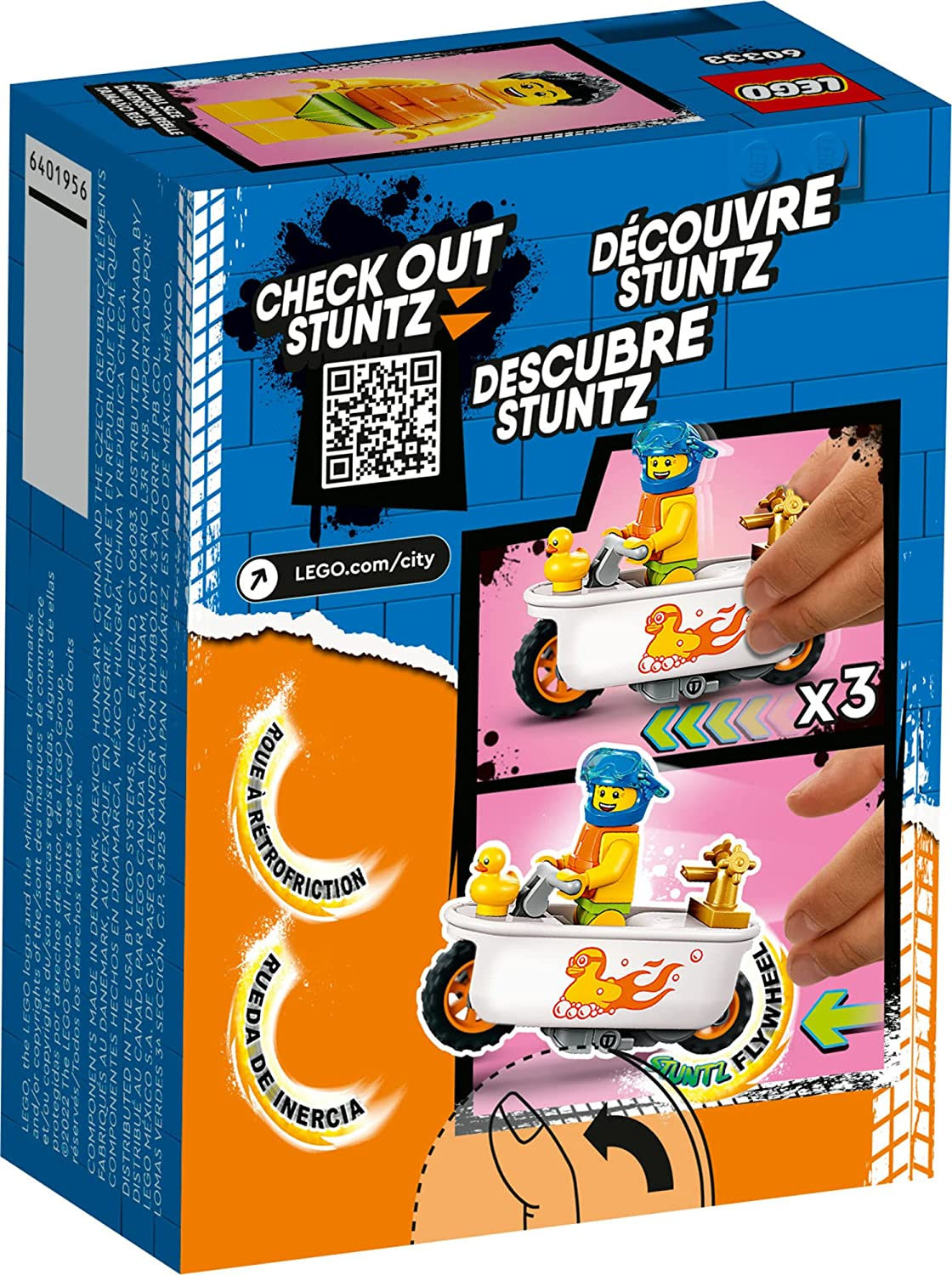 City Bathtub Stunt Bike by Lego 3