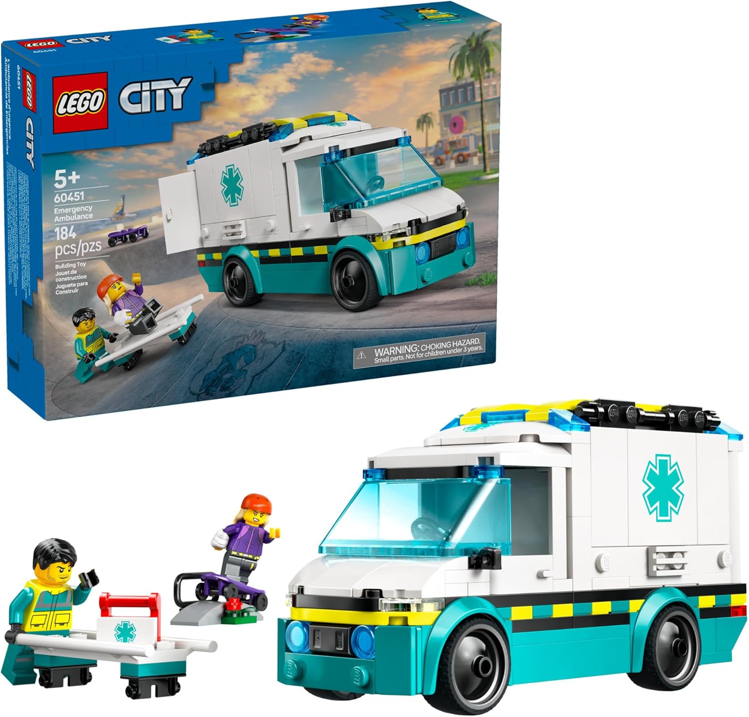City Emergency Ambulance Toy-by-Lego