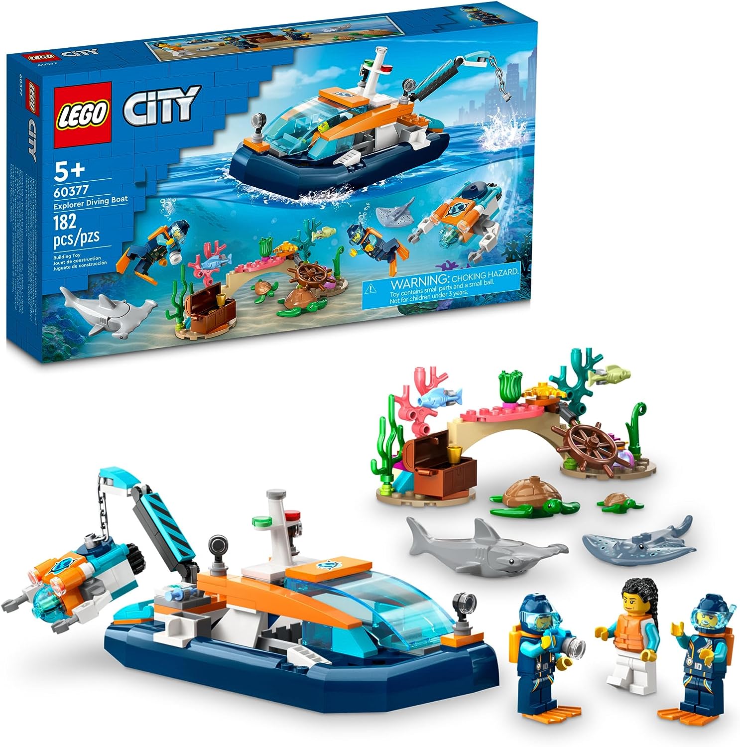 City Explorer Diving Boat-by-Lego