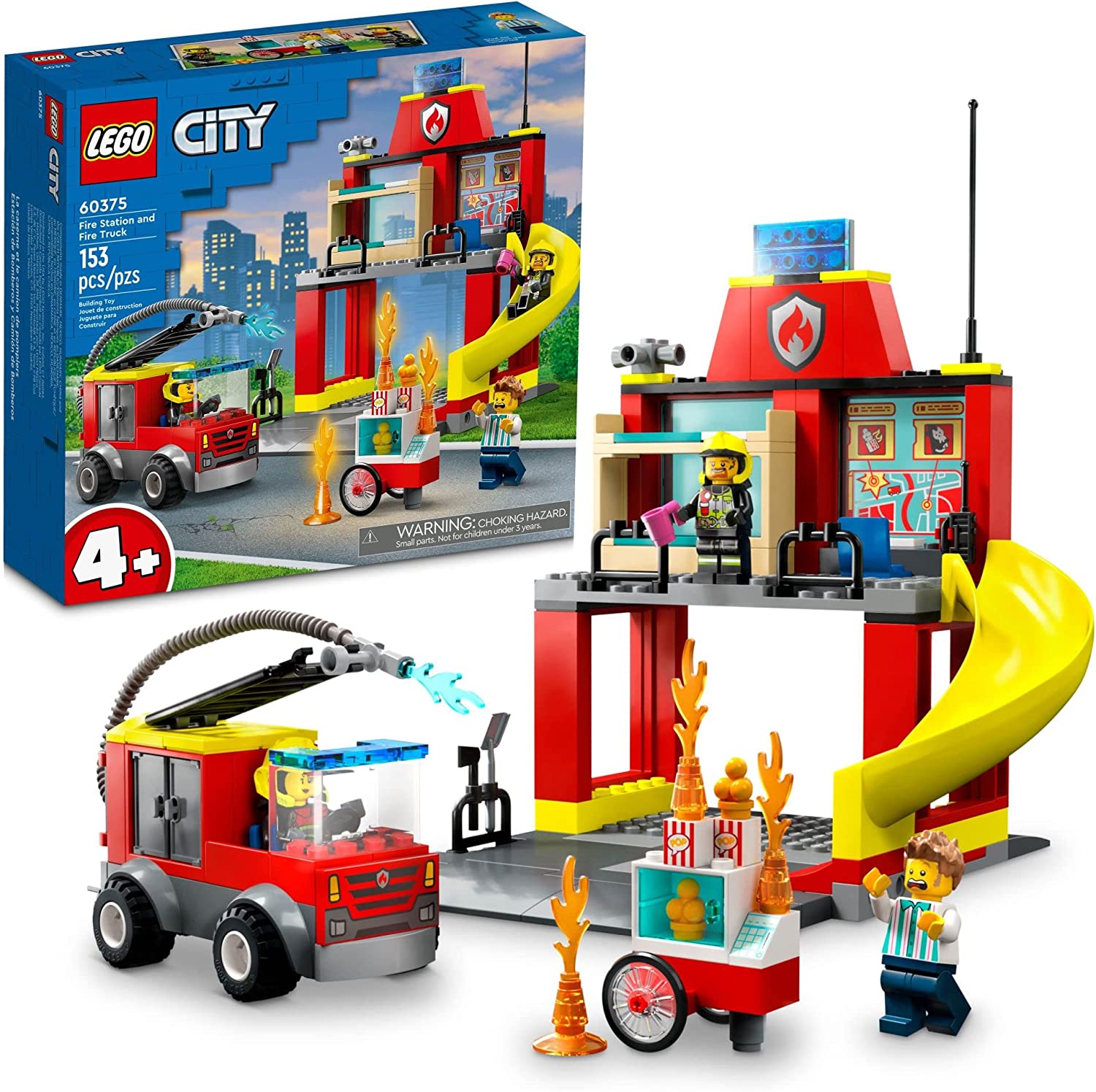 City Fire Station and Fire Truck by Lego
