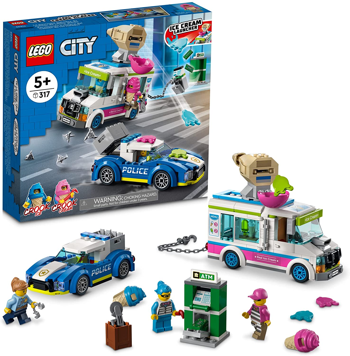City Ice Cream Truck Police Chase by Lego