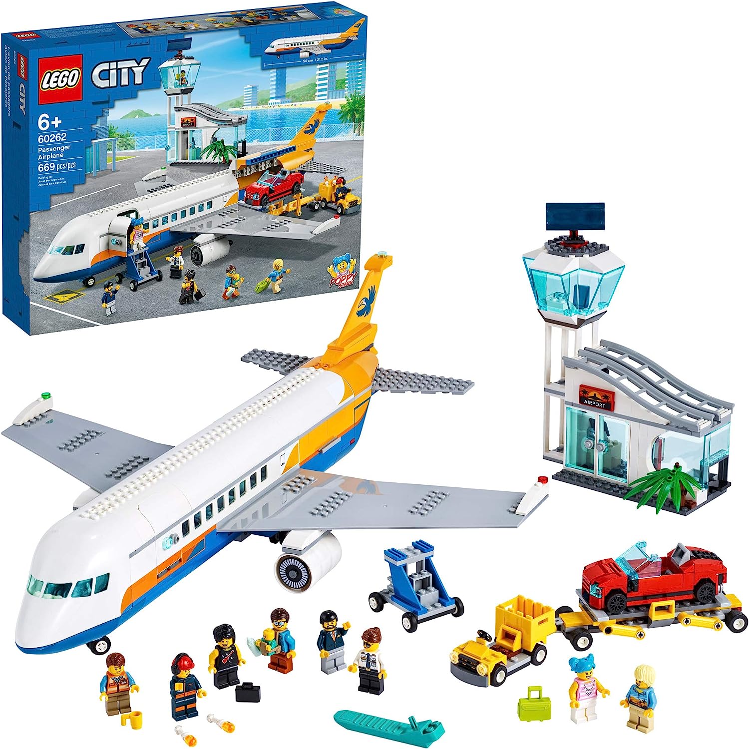 City Passenger Airplane-by-Lego