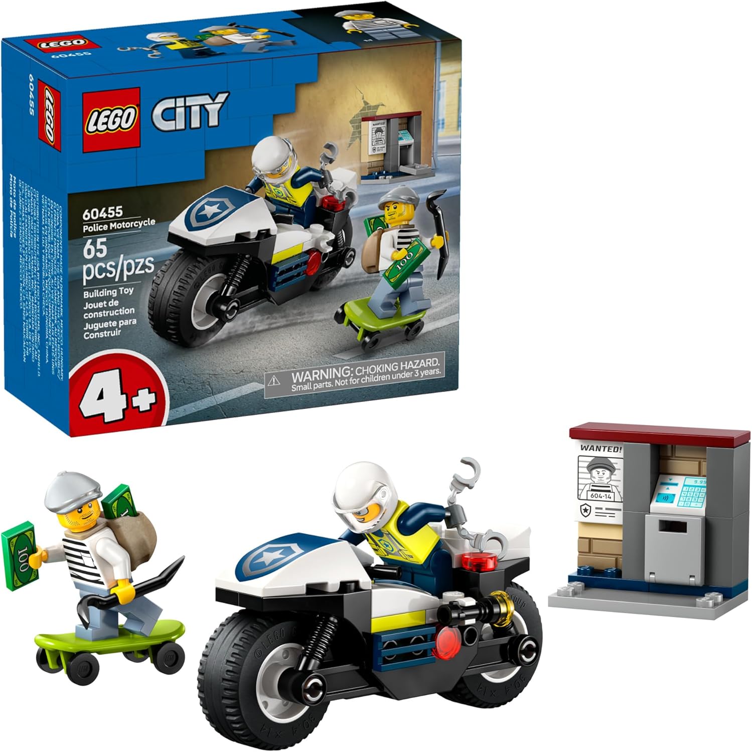 City Police Motorcycle Chase-by-Lego