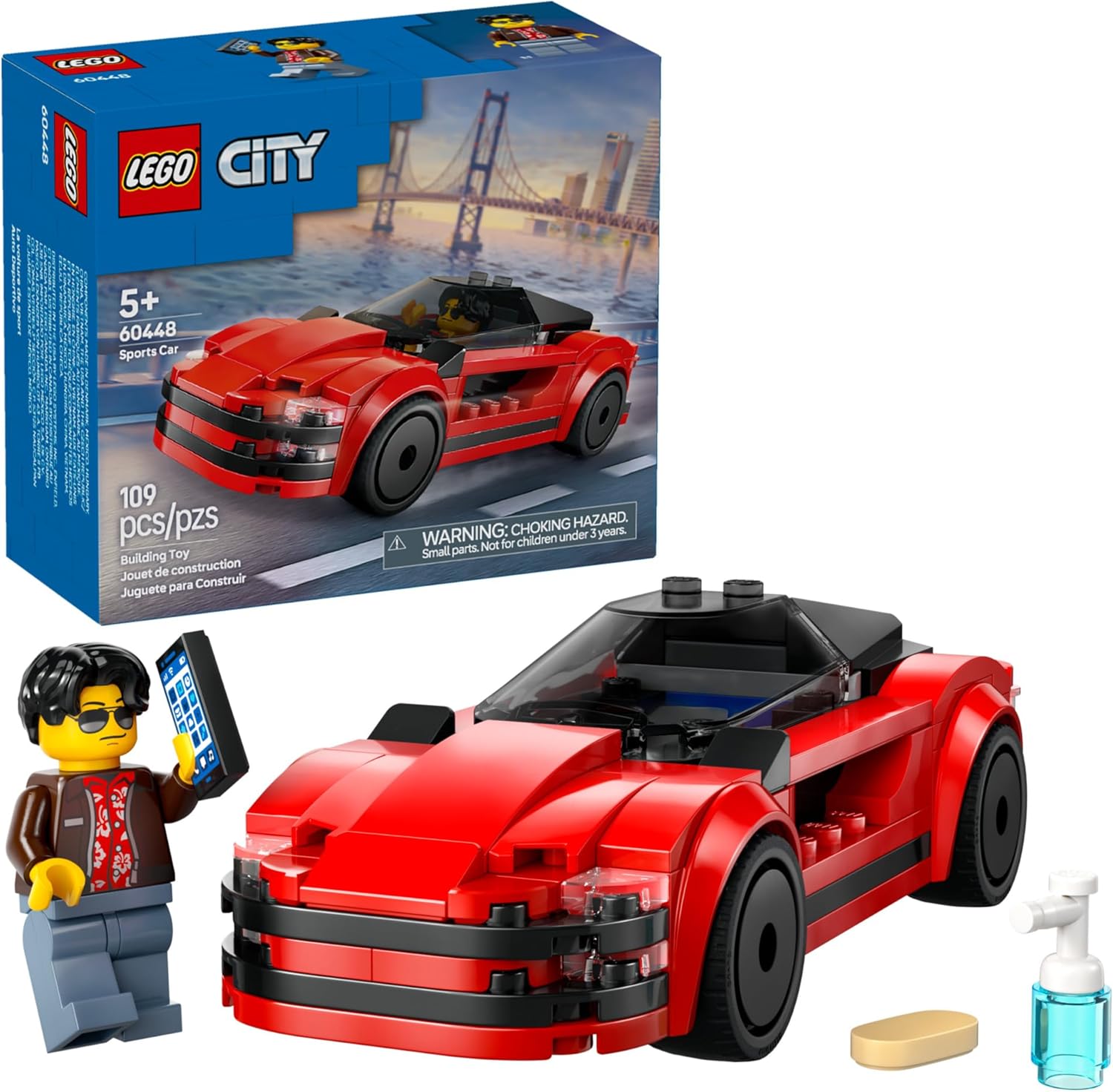 City Red Sports Car-by-Lego
