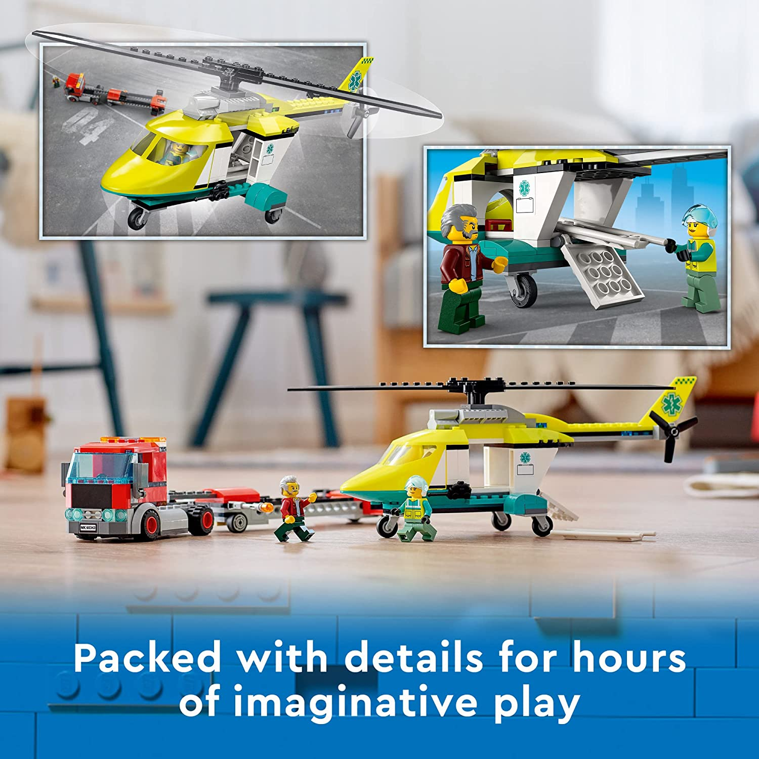 City Rescue Helicopter Transport by Lego 2