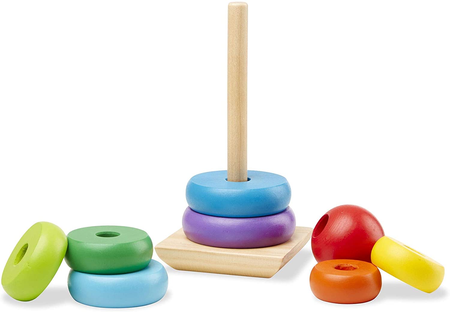 Classic Rainbow Stacker by Melissa Doug 4