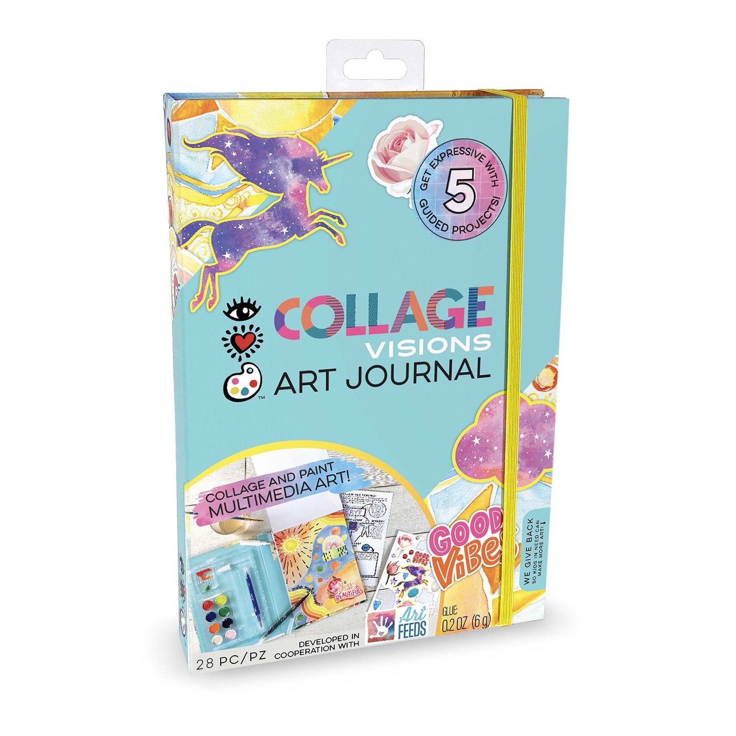 Collage Visions Art Journal by Bright Stripes
