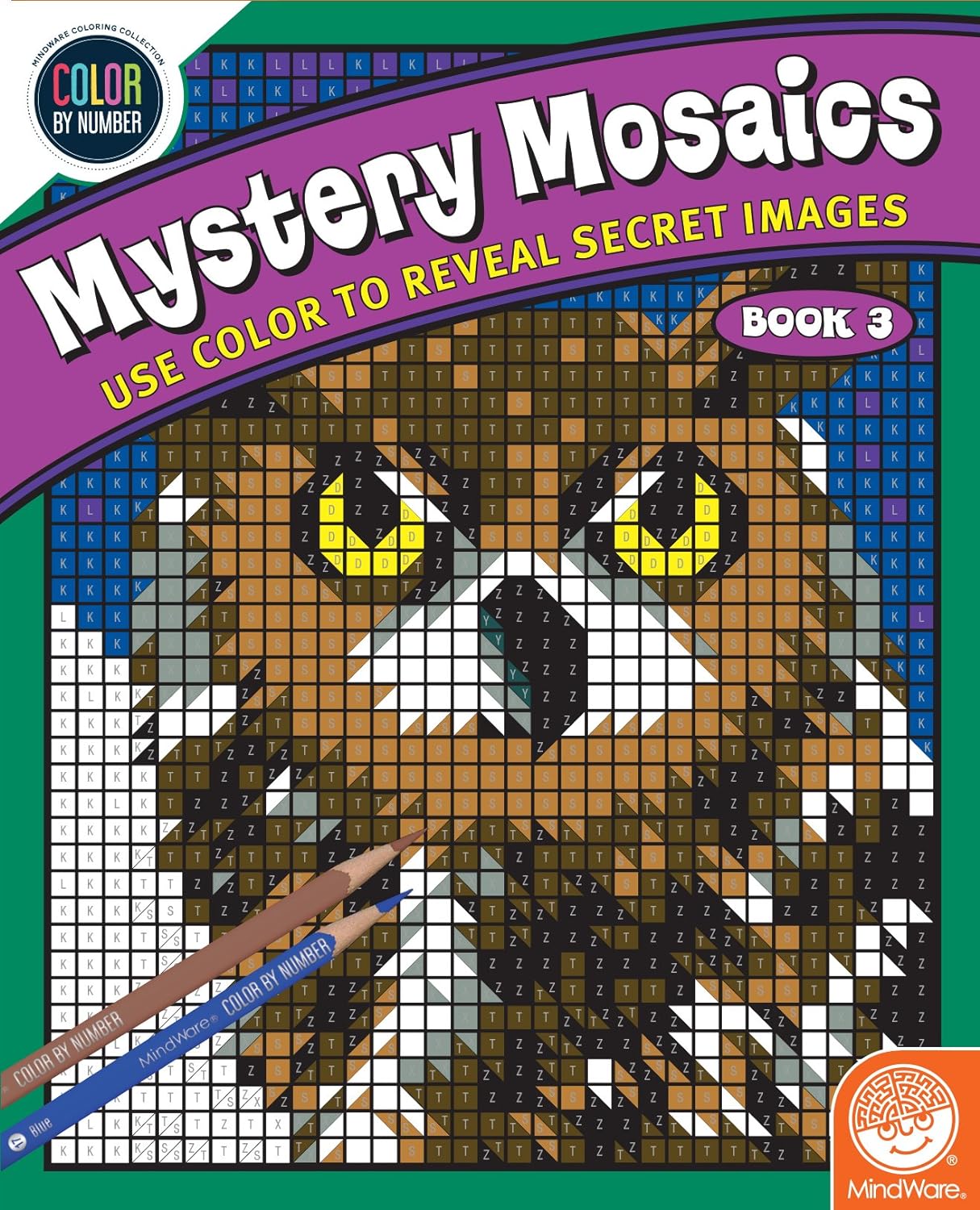 Color By Number Mystery Mosaics: Book 3-by-Mindware