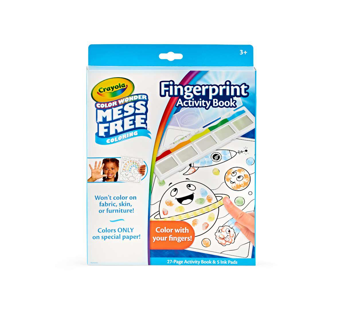 Color Wonder Mess Free Finger Painting Activity Book-by-Crayola