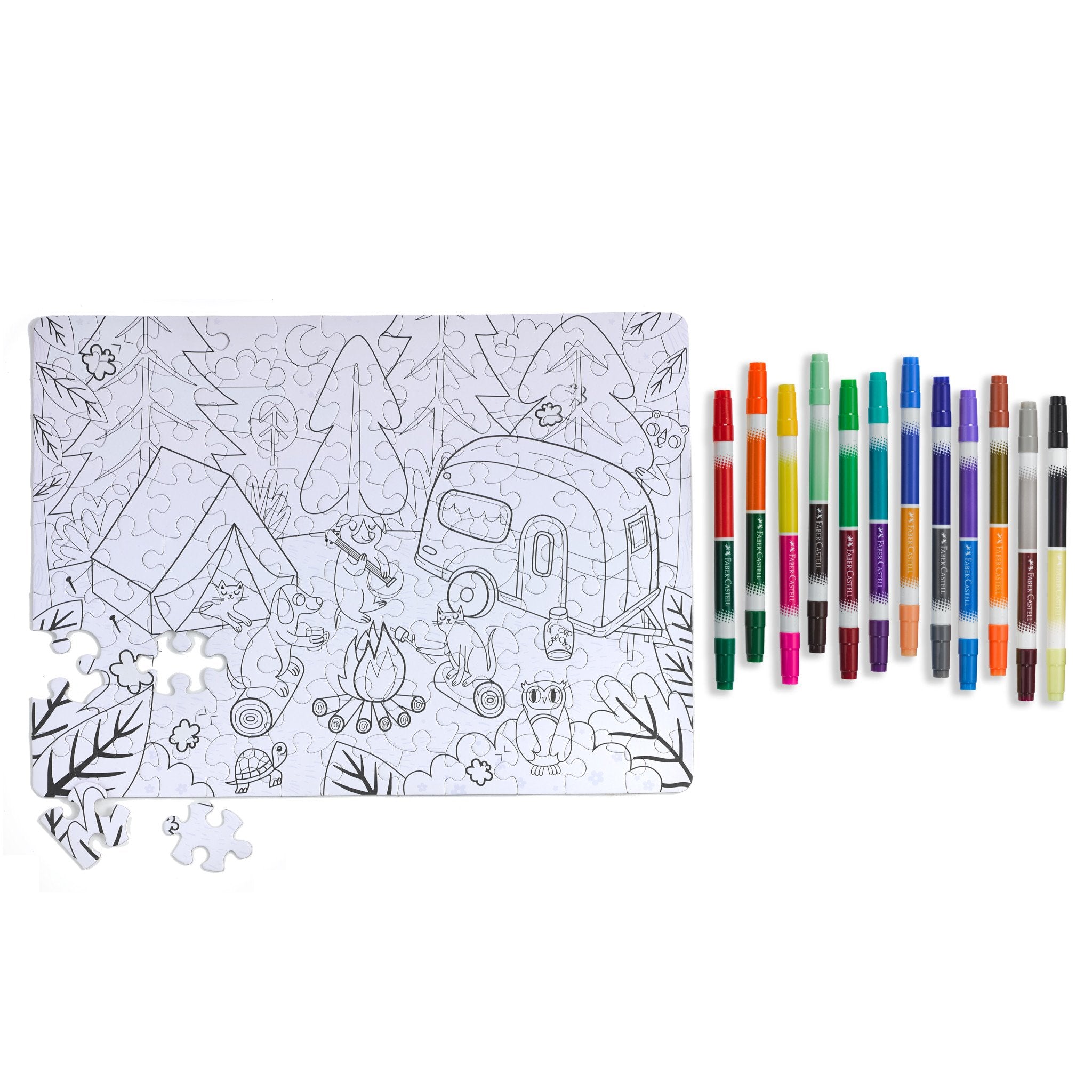 Color by Number Puzzle Camping by Faber Castell 1