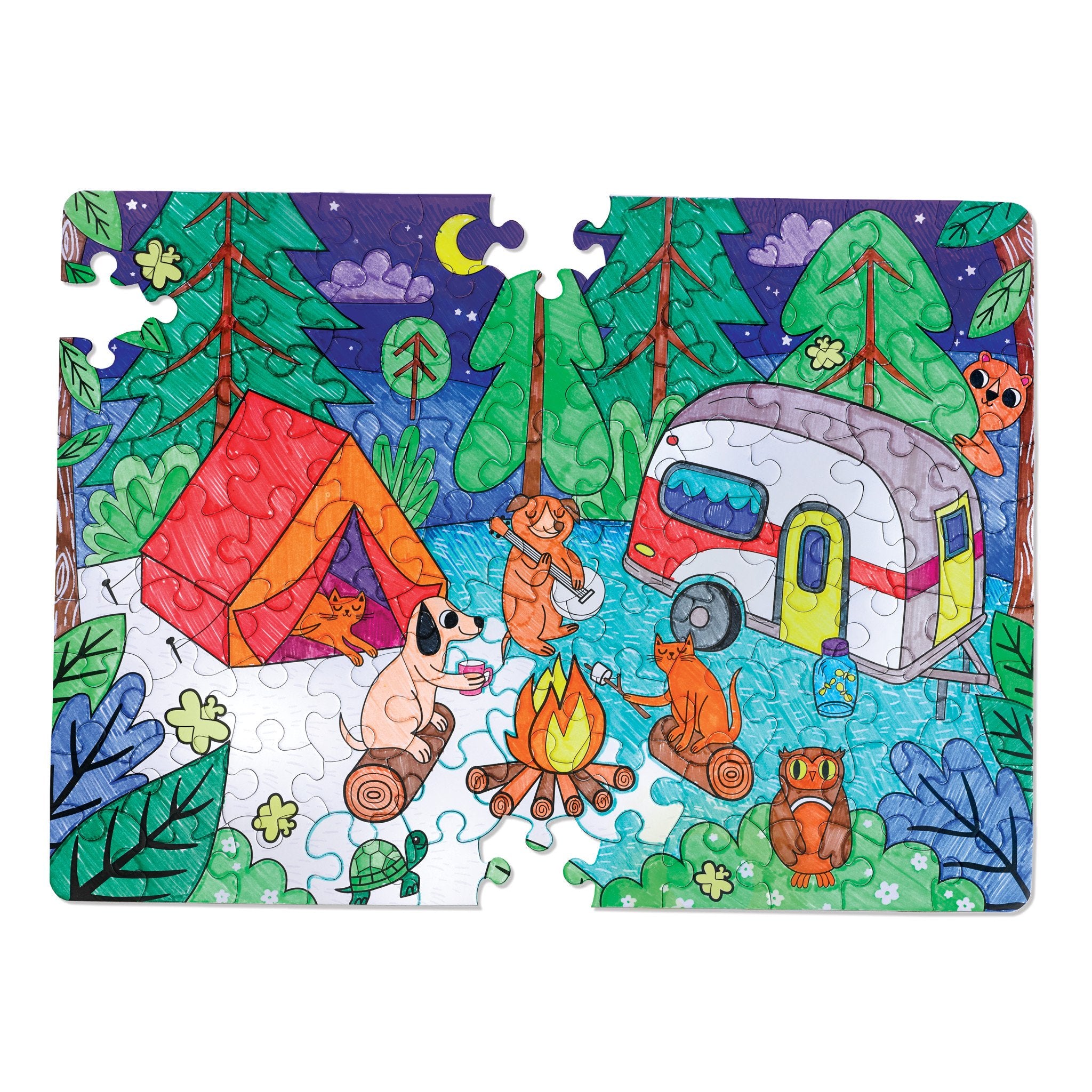 Color by Number Puzzle Camping by Faber Castell 2
