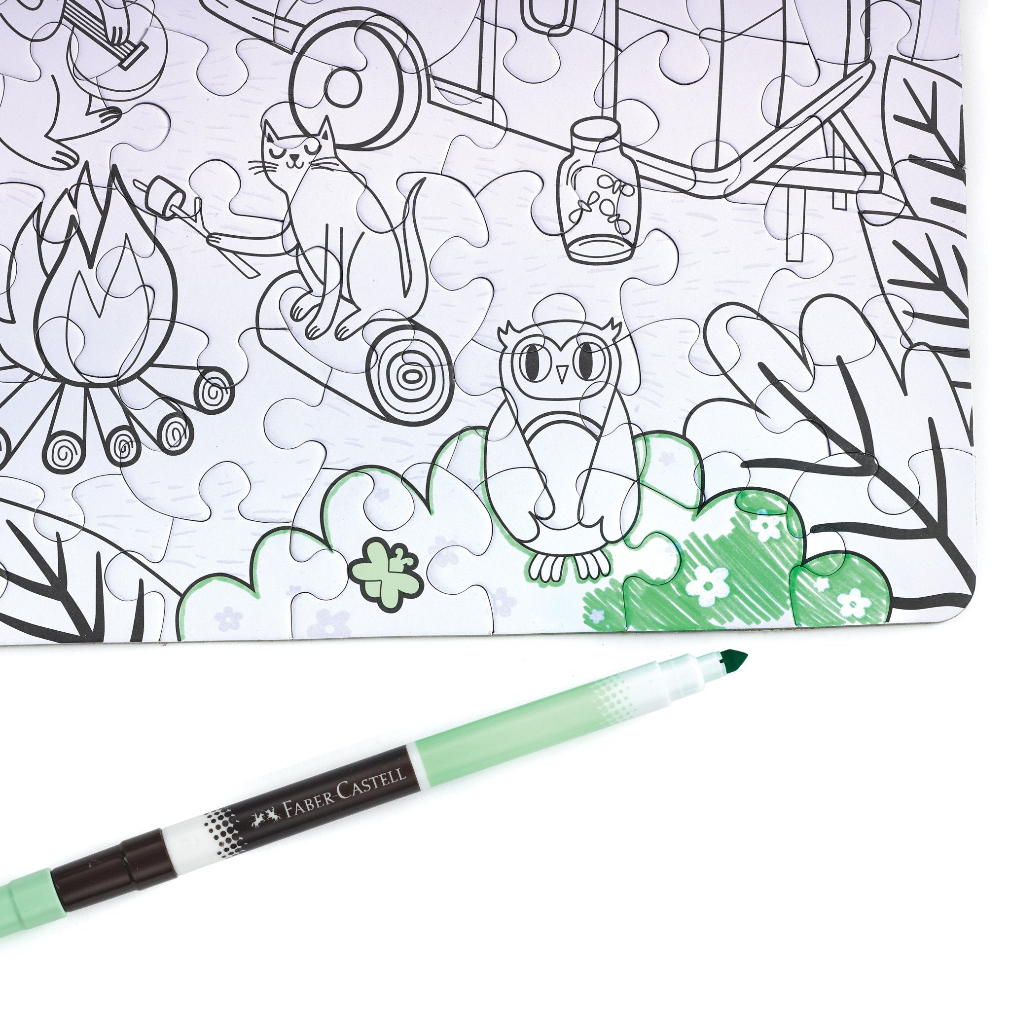 Color by Number Puzzle Camping by Faber Castell 3