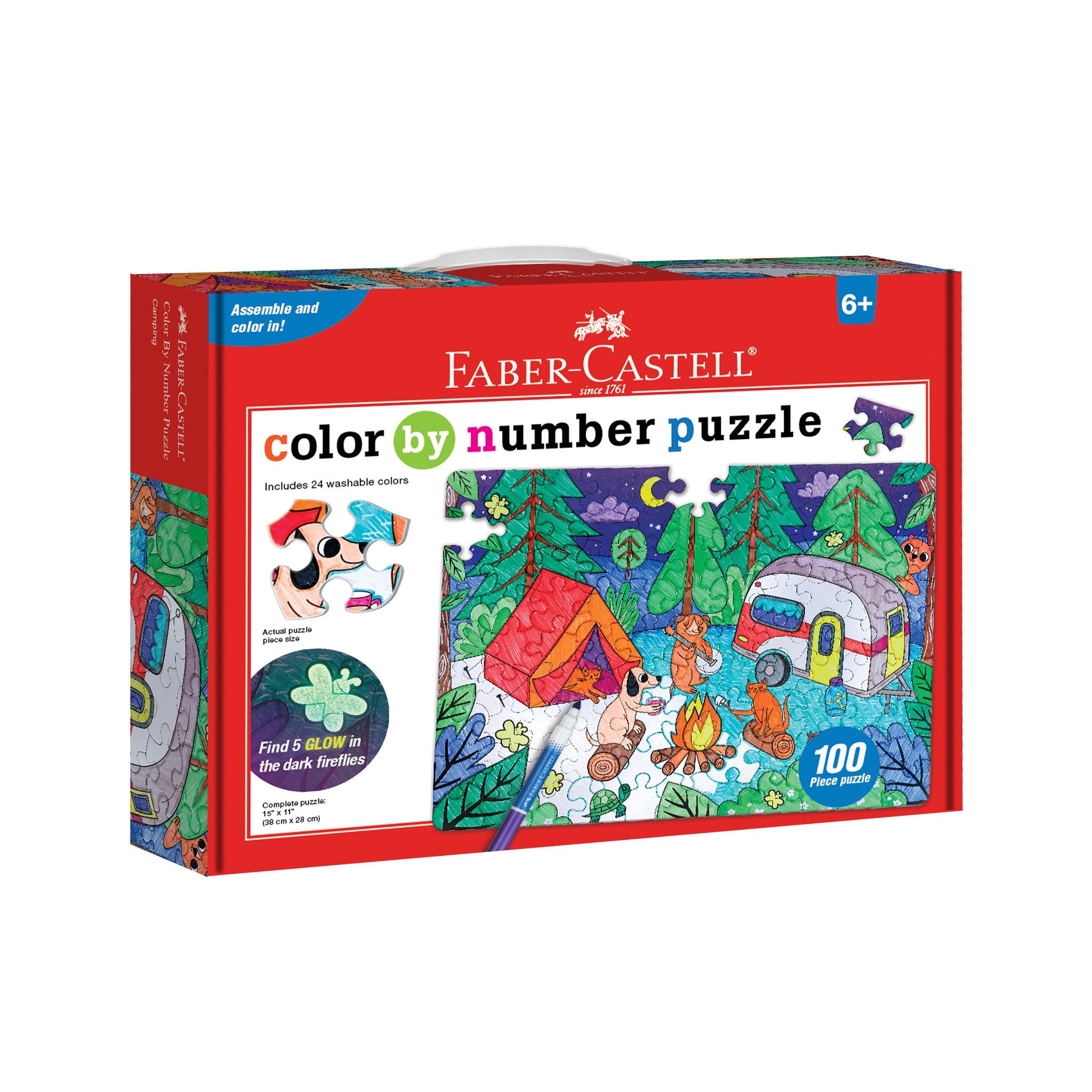 Color by Number Puzzle Camping by Faber Castell
