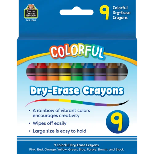 Colorful Dry-Erase Crayons-by-Teacher Created Resources