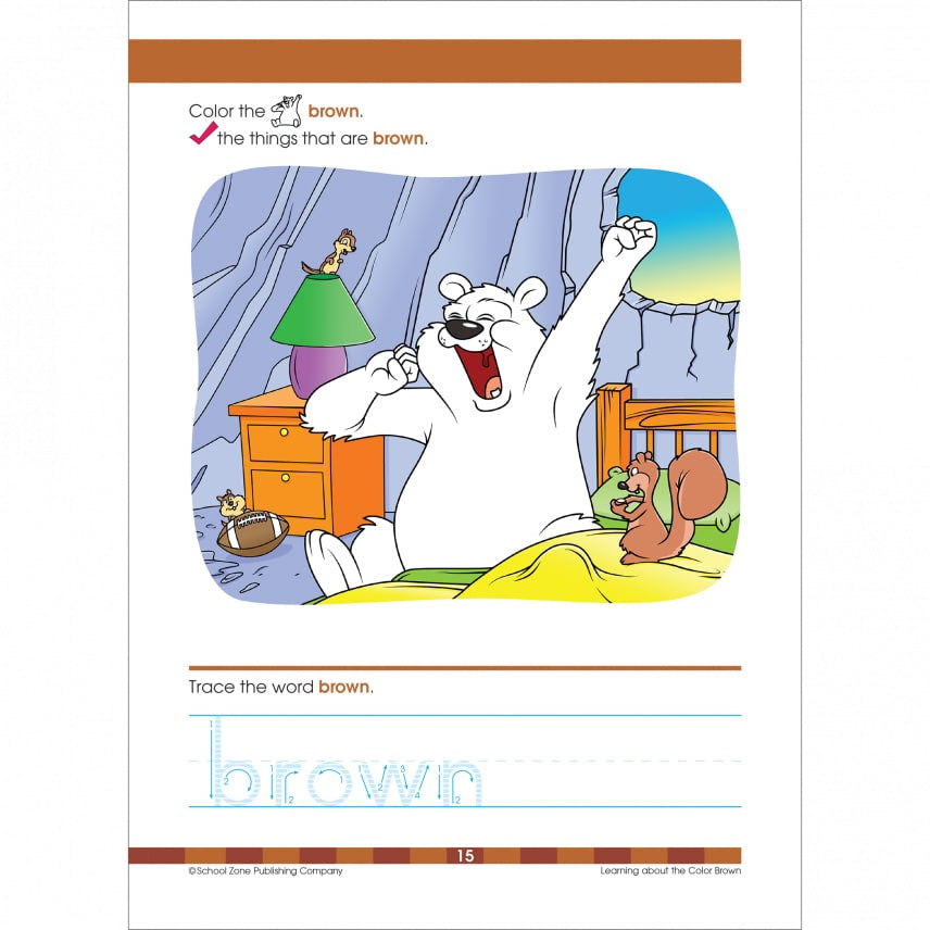 Colors Shapes Preschool Workbook by School Zone 2