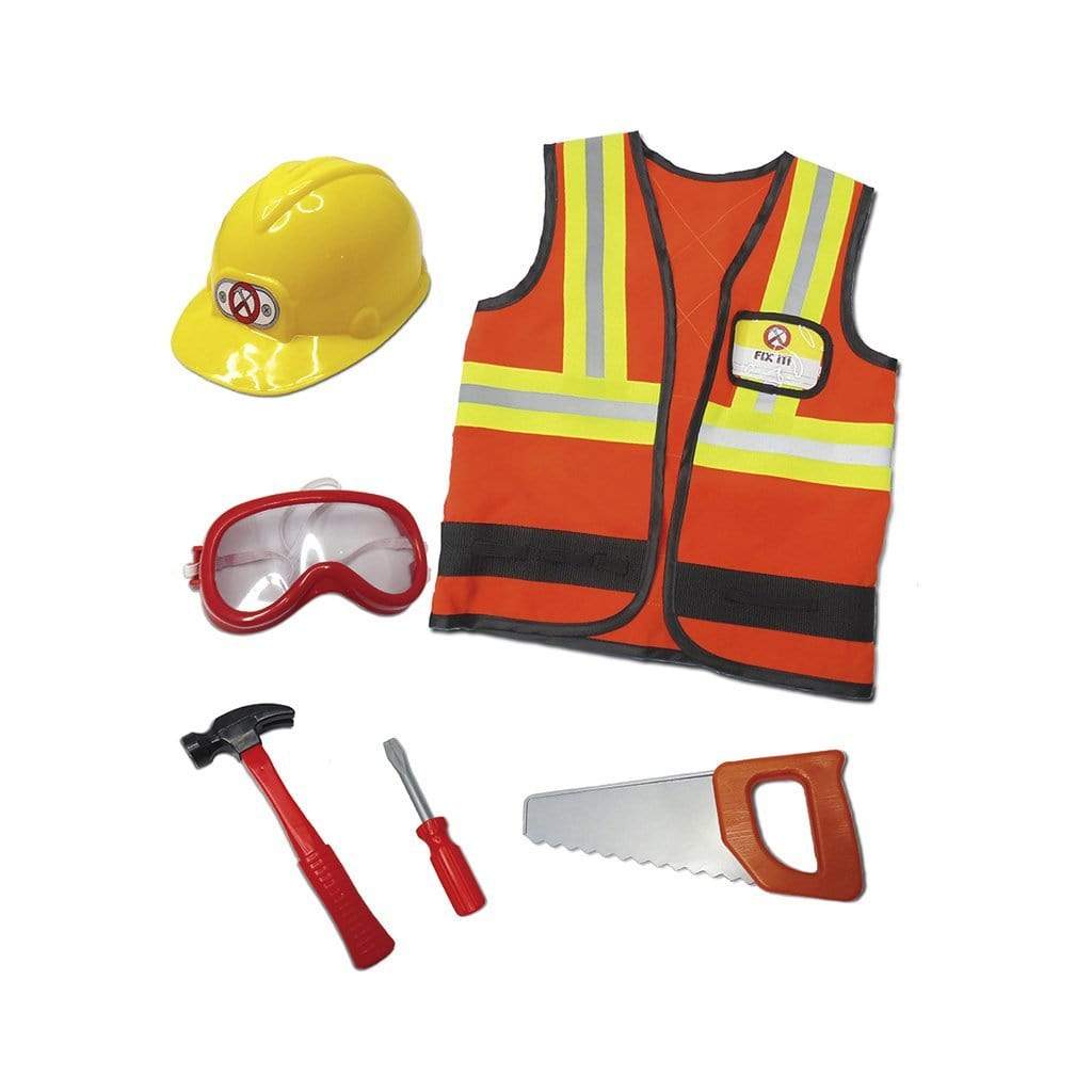 Construction Worker Dress Up with Accesories by Great Pretenders