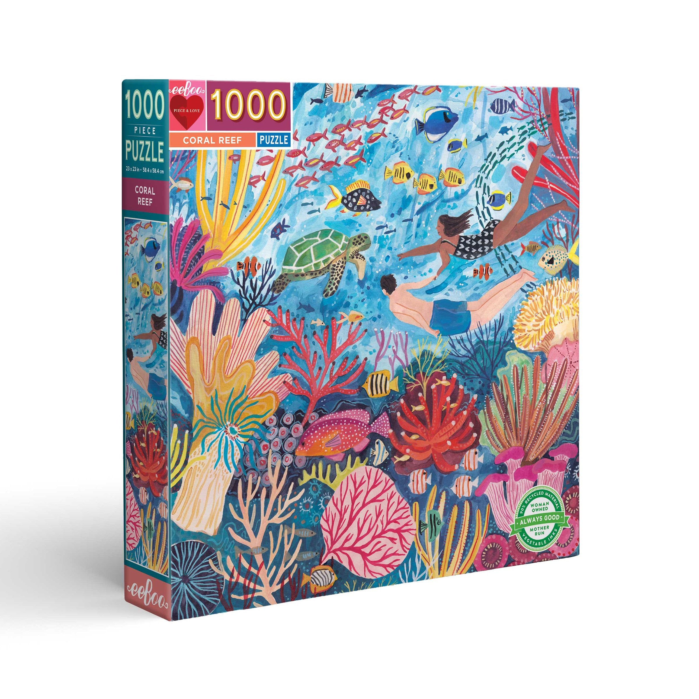 Coral Reef 1000pc Puzzle by eeBoo