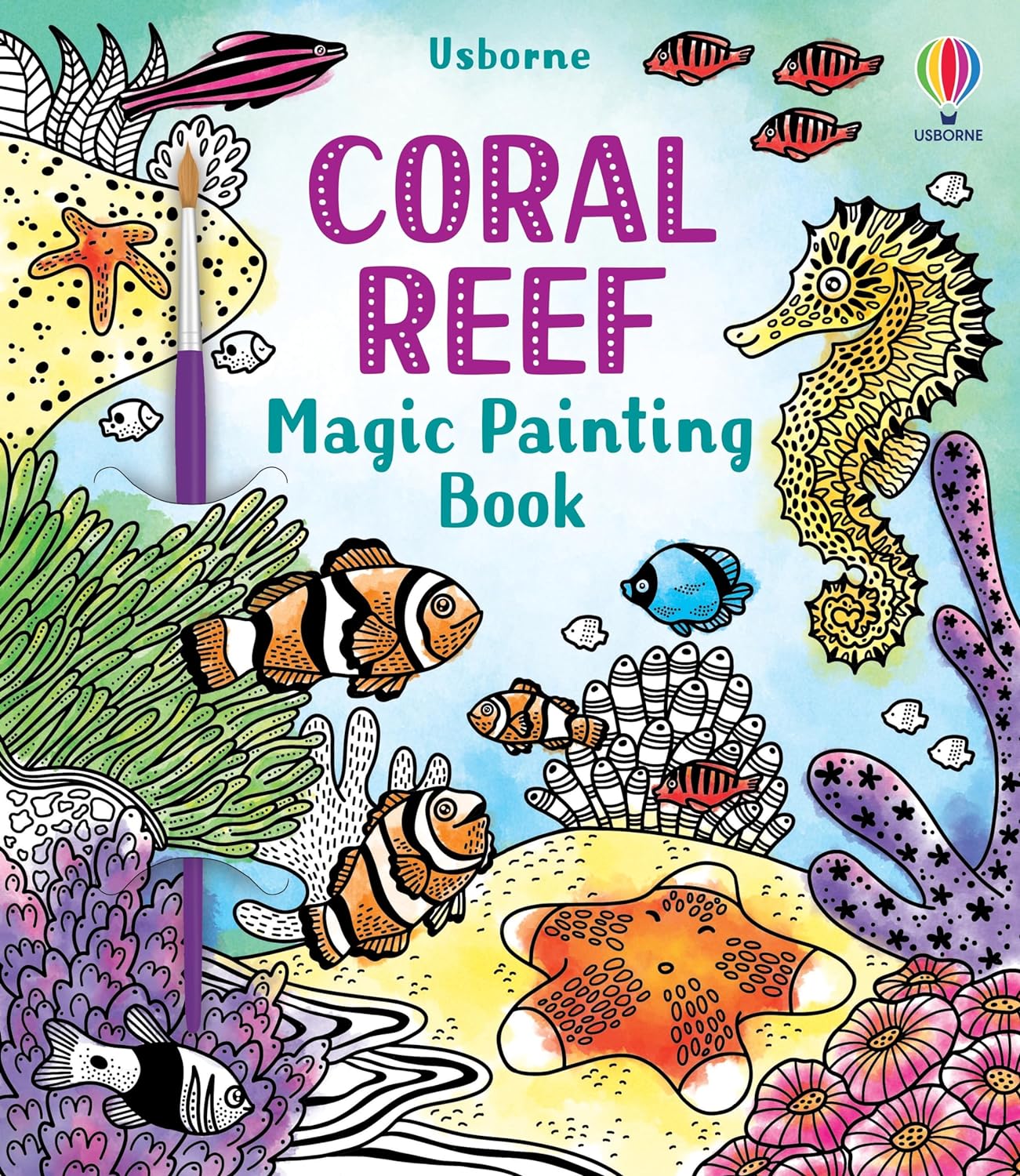 Coral Reef Magic Painting Book-by-Usborne