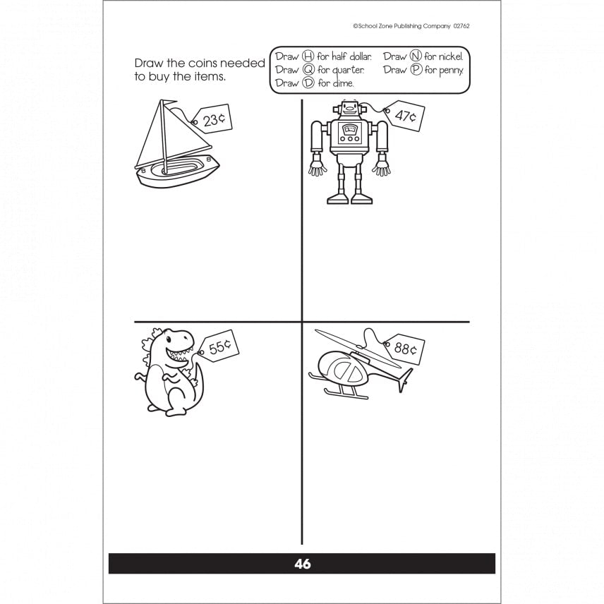 Count Money Workbook by School Zone 3