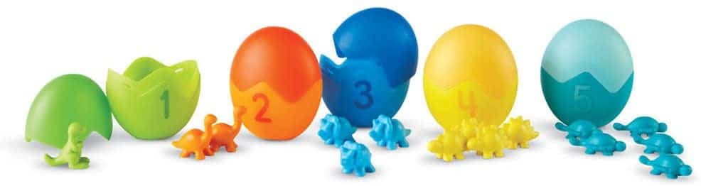 Counting Dino Sorters Match Activity Set by Learning Resources 2